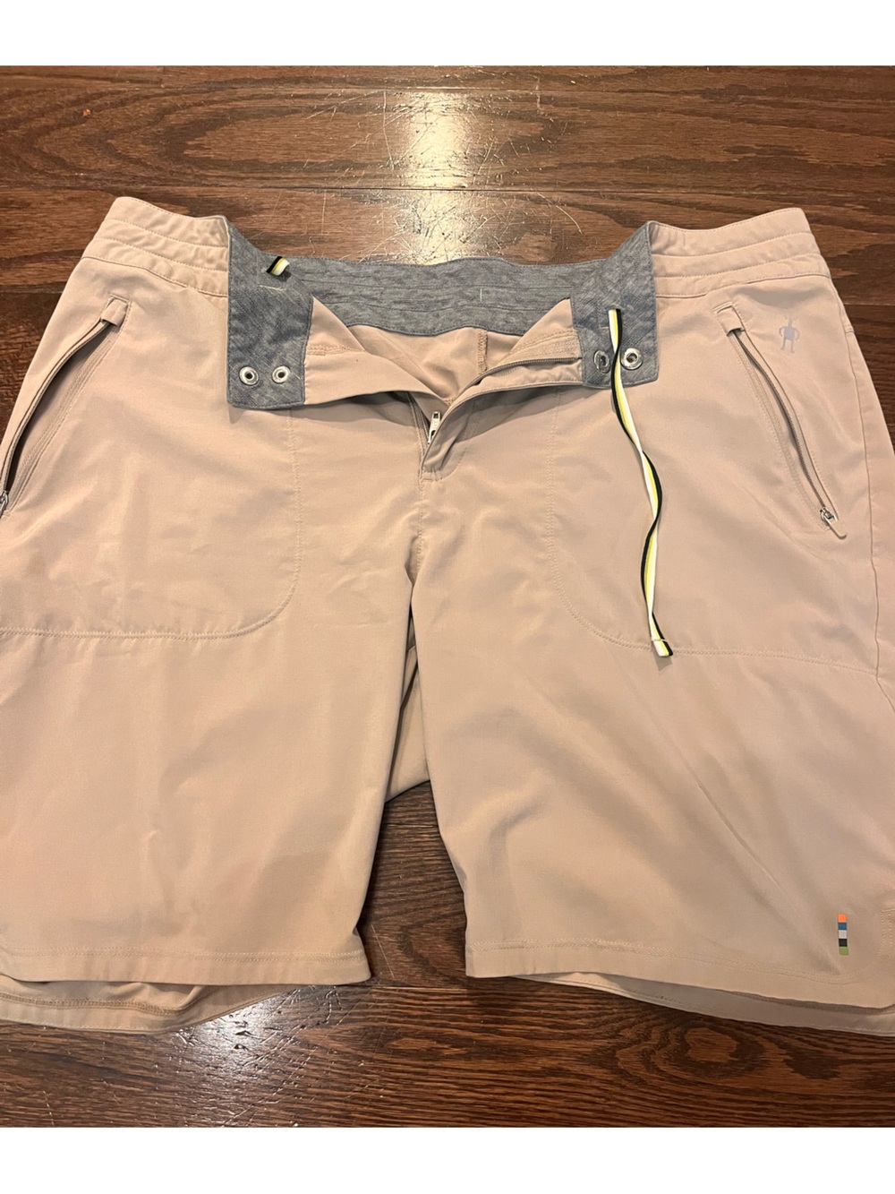 Smartwool Men's Cargo Shorts in Sand Size Large